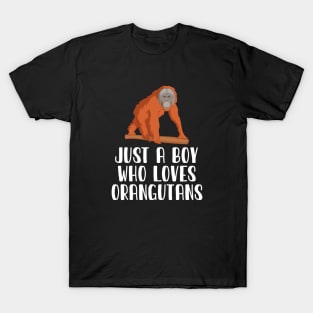 Just A Boy Who Loves Orangutans T-Shirt